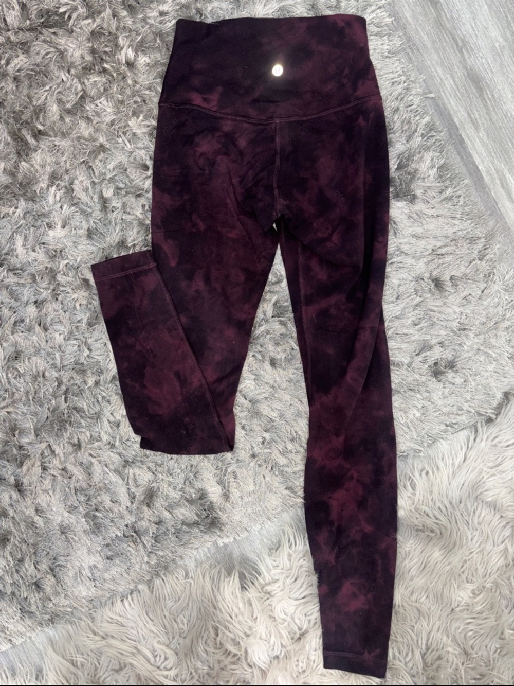lululemon athletica Burgundy Tie-Dye High-Rise Leggings - Picture 2 of 3